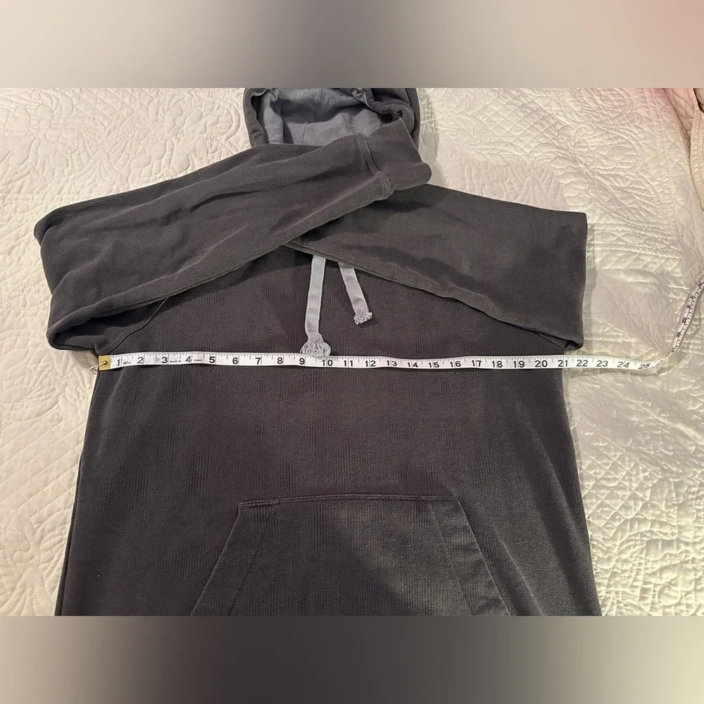 Mens The North Face Hoodie Sweatshirt Black Long Sleeve Cotton Blend Size Medium